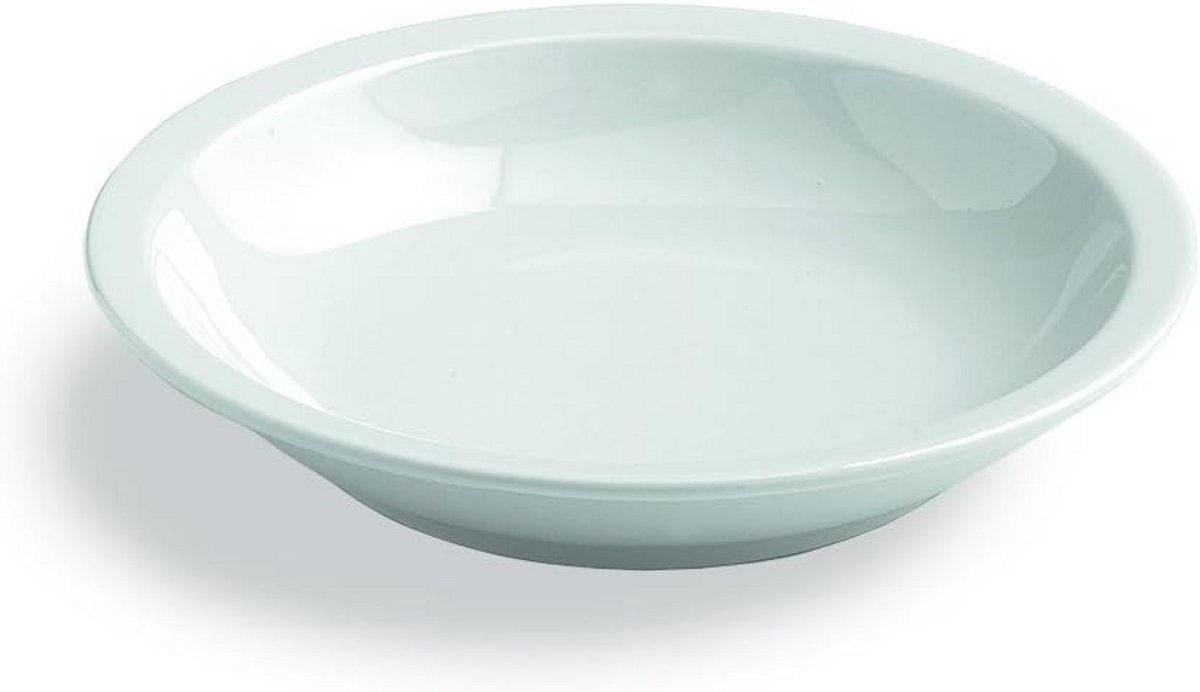 Set van 4 Witte Soepborden Keramiek 21 cm