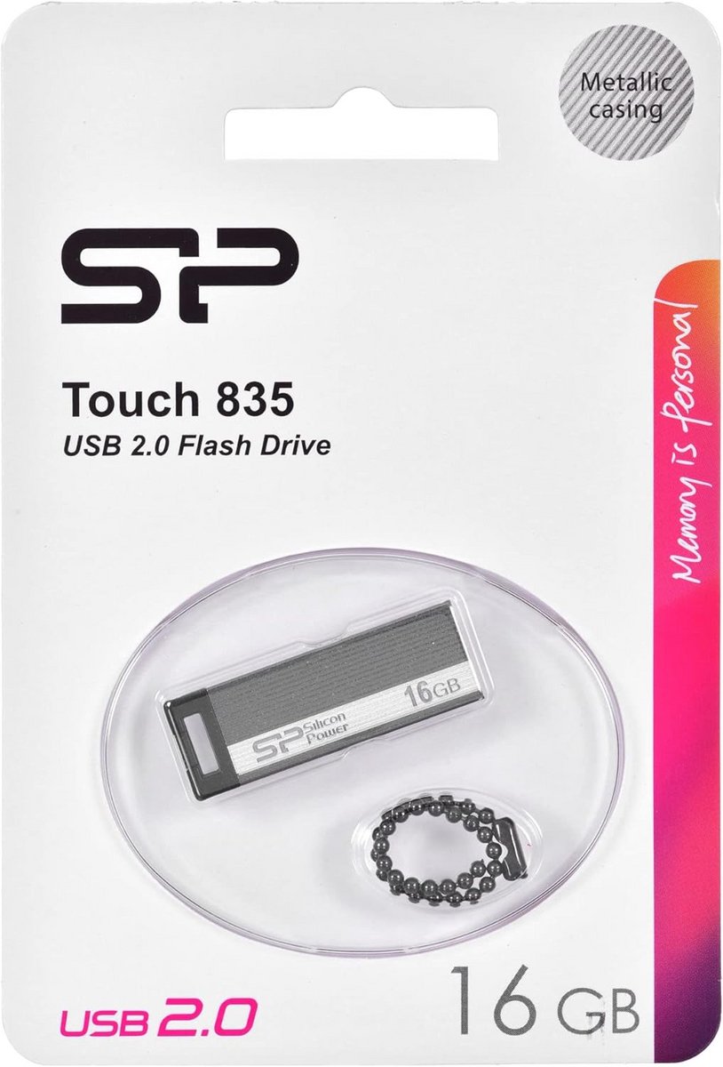 16GB USB 2.0 Geheugenstick IJzer Grijs