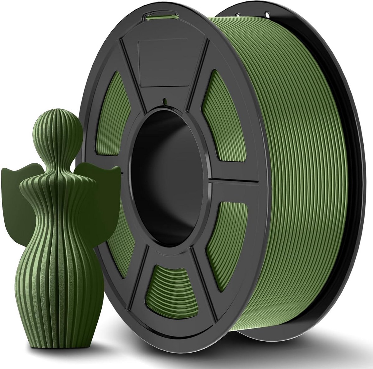 PLA+ Filament 1,75 mm Olijfgroen 1,1 kg voor 3D-printer