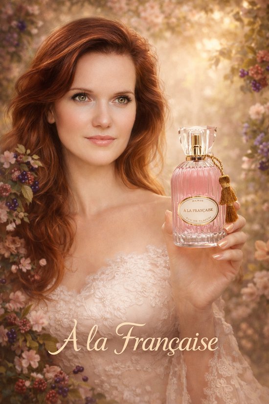 Franse Dames Parfum - A La Francaise - een heerlijke Eau de Parfum - met Musc en Jasmijn - met extra parfum verstuiver.