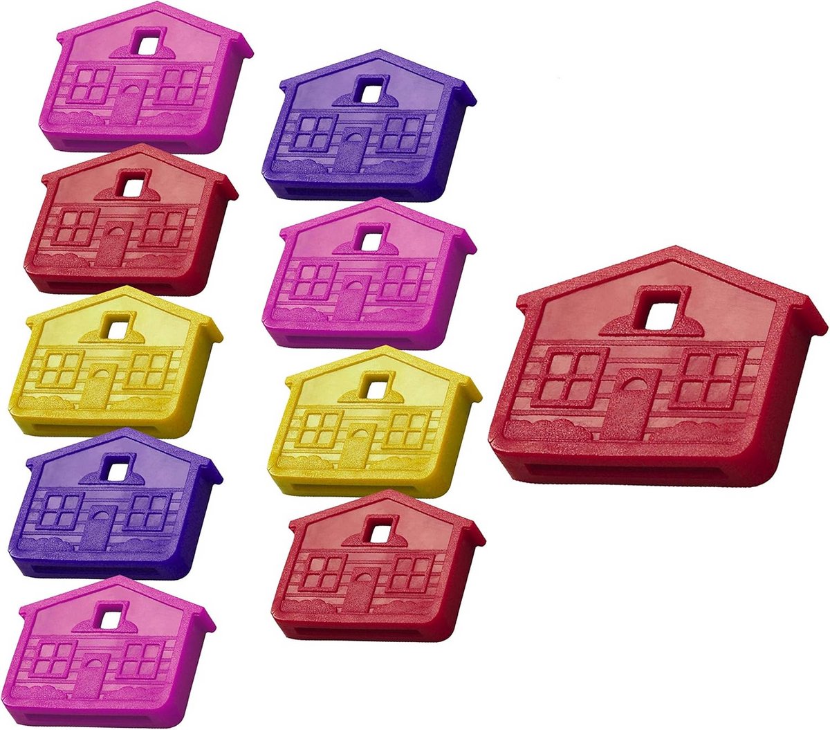 Set van 100 Gesorteerde Huissleuteldopjes voor Sleutelherkenning