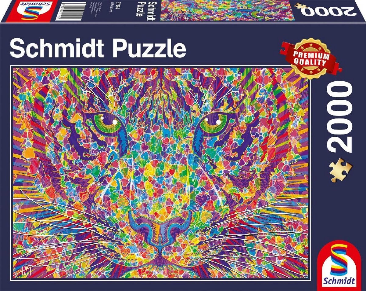 Puzzel 2000 Stukjes Afrikaanse Tijger in Natuur - Premium Kwaliteit