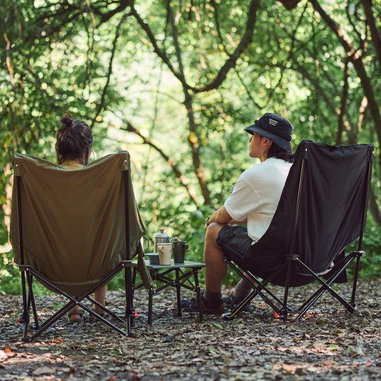 Naturehike Seastar gevoerde campingstoel - Extra breed 70 cm - Verstelbare rugleuning - Opvouwbaar - Stalen frame - Draagvermogen 120 kg - Inclusief draagtas van Naturehike — afbeelding 5