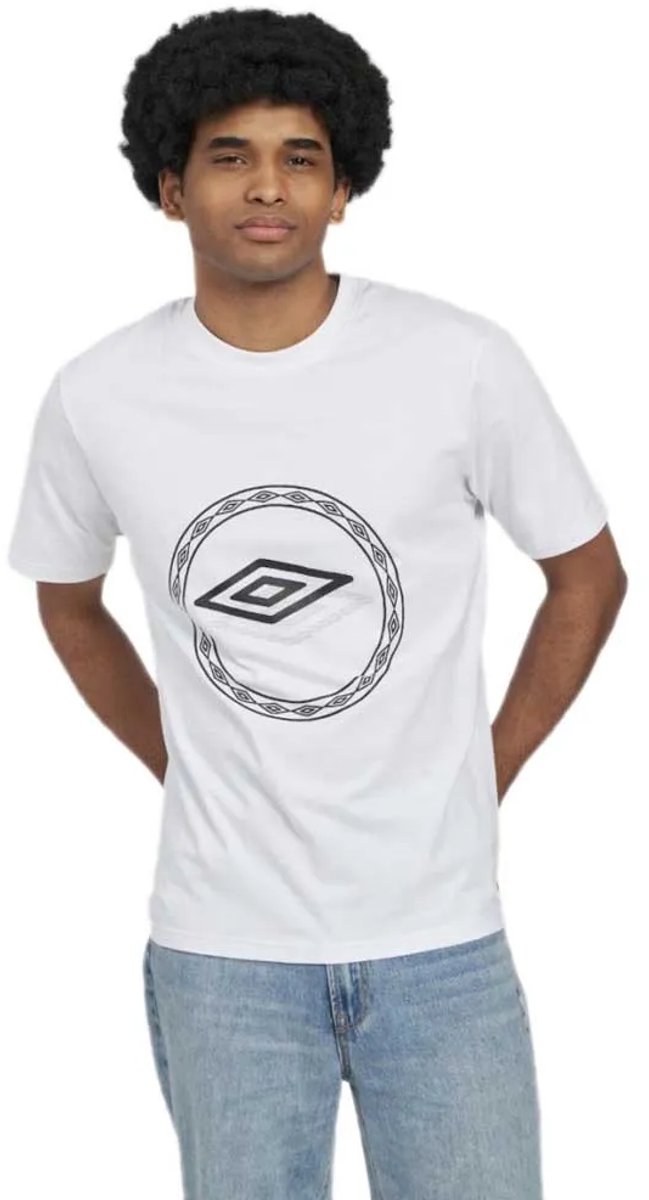 Umbro Byron T-shirt Met Korte Mouwen Wit XL Man