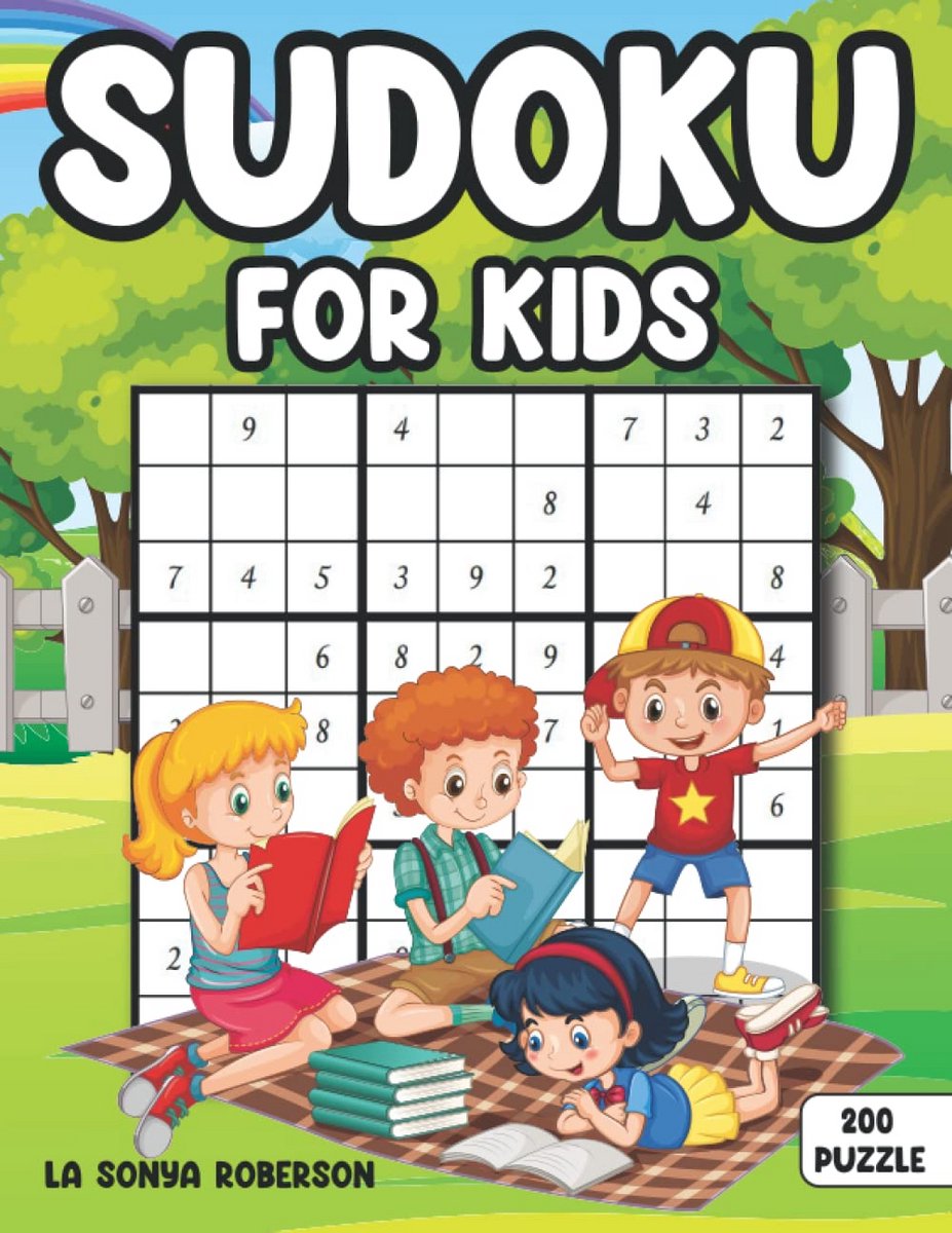 200 Grote Print Gemakkelijke Sudoku Puzzels voor Slimme Kinderen