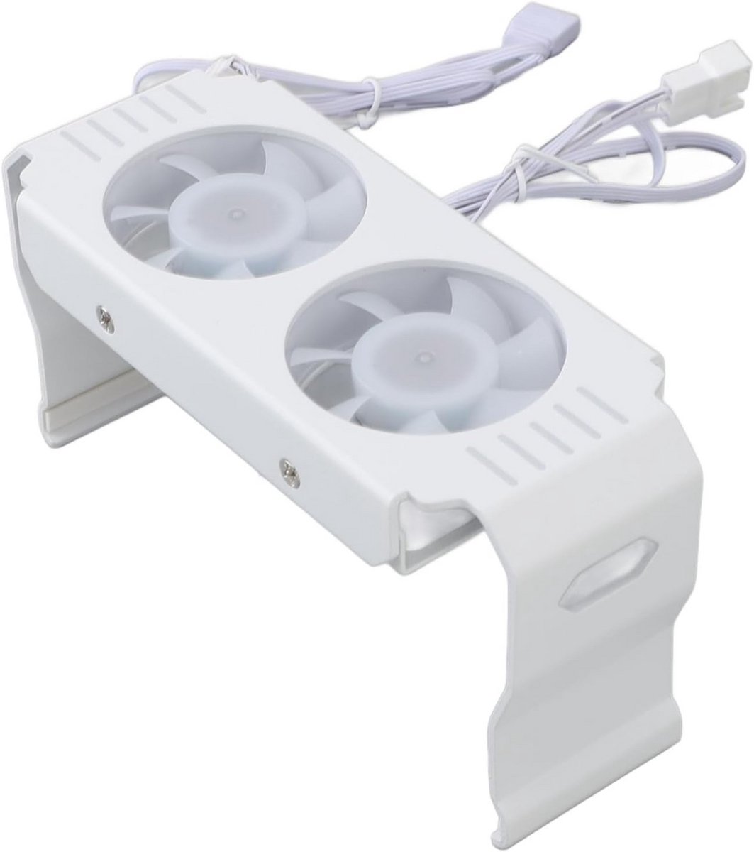 ARGB Geheugen Koeler met Dubbele PWM Ventilator voor DDR RAM (Wit)