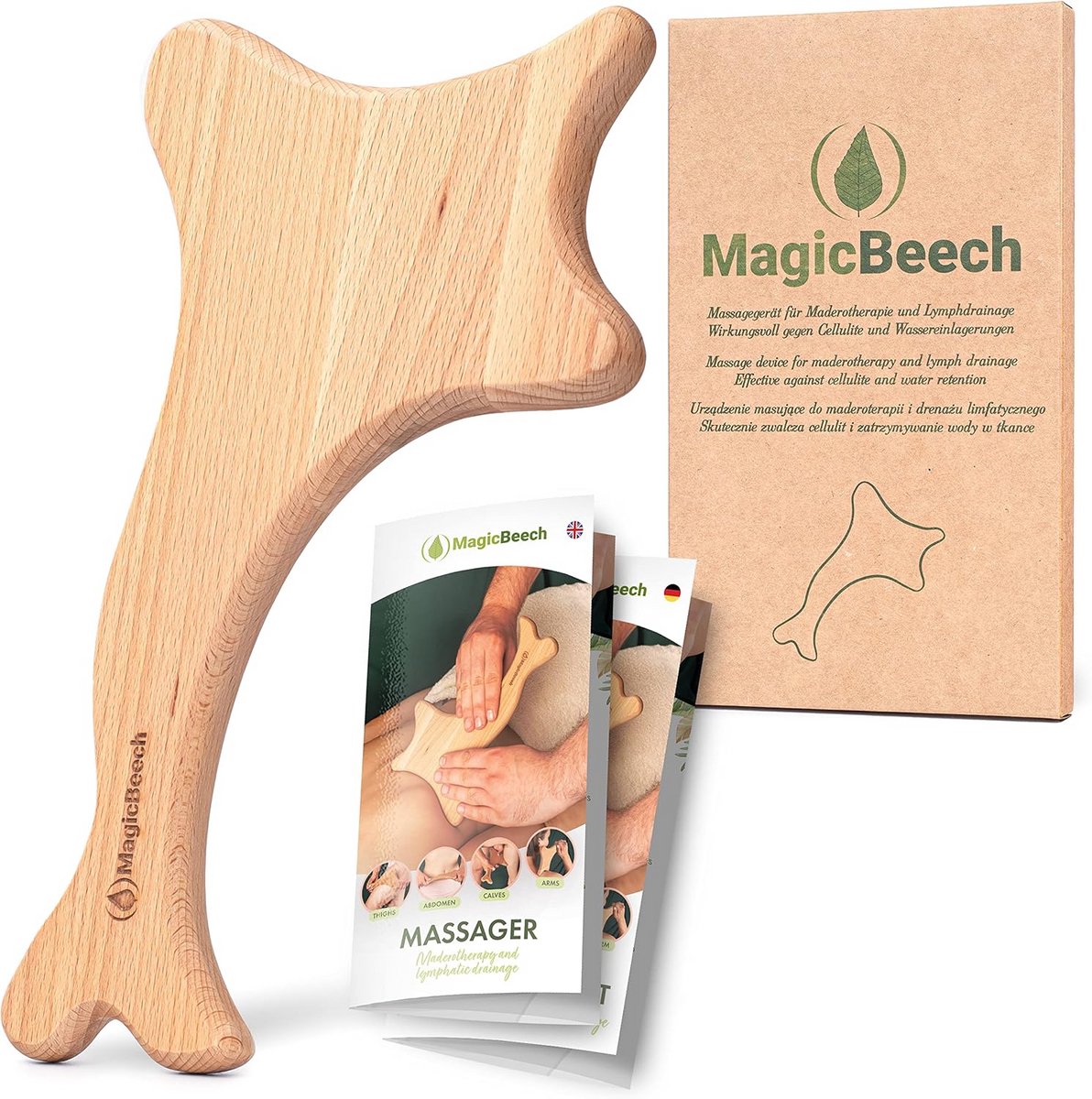Houten Massage Tool voor Maderotherapie en Lymfedrainage