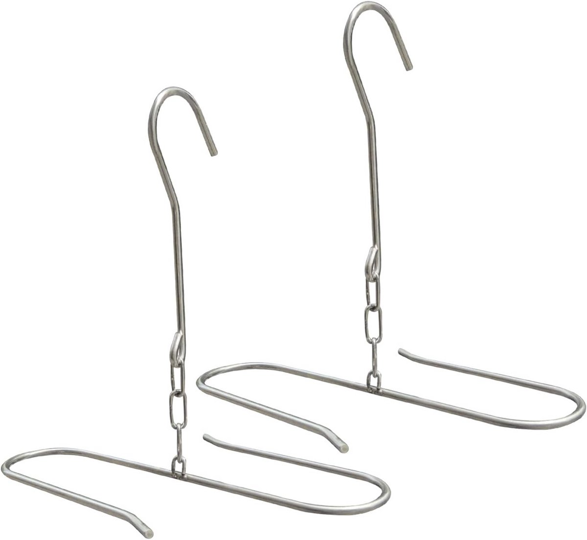 2-Pack Hangers voor het Drogen van Viswadpakken - Roestvrij Staal