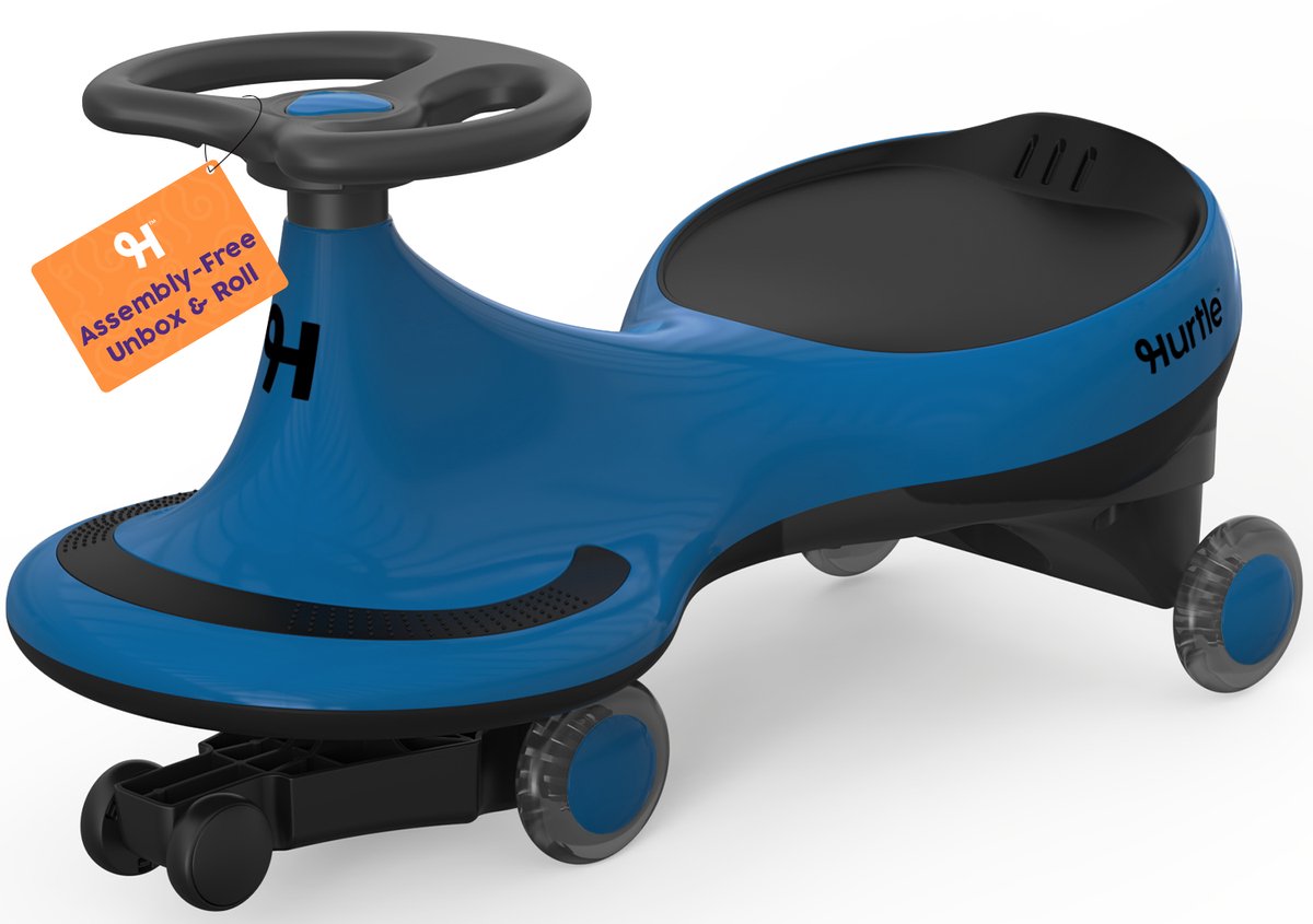 Hurtle Didicar - Wiggle Car - Ride On Auto voor Kinderen vanaf 2 Jaar - Zonder Pedalen of Batterijen - Blauw