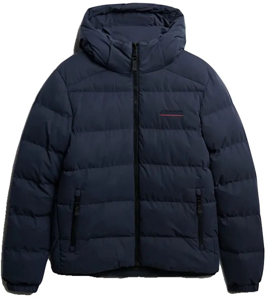 Superdry Microvezel Sport Puffer Jas Met Capuchon Heren Gewatteerde jassen Blauw