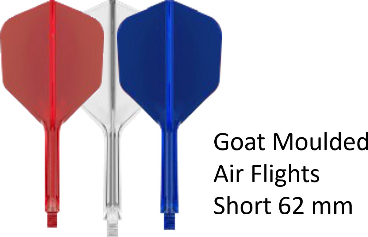 Goat Dartflight AIR NL Rood Clear Blauw NO6 Short