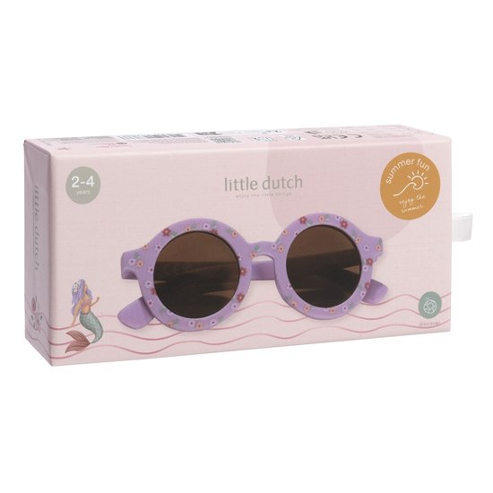 Little Dutch kinderzonnebril Dreamy Stripes - paarse zonnebril - sunglasses van Merkloos — afbeelding 4