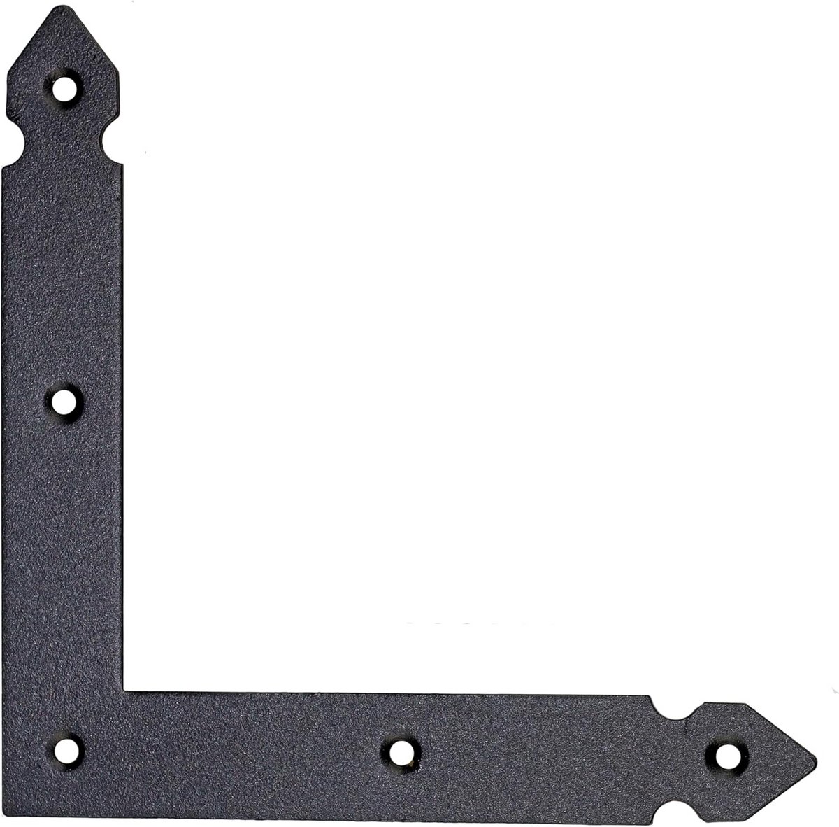 Zwarte Hoekverbinder 145x145mm - Platte Bouwhoek voor Versteviging en Verbinding