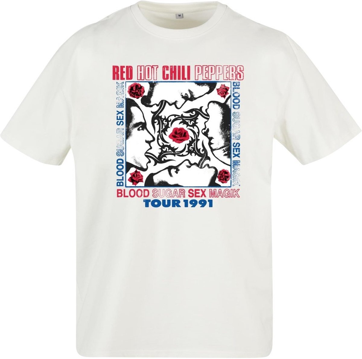 Mister Tee Hot Chili Peppers Tour 1991 Oversize Heren T-shirt 5XL /Multicolours Wit