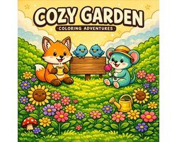 Cozy Garden: Coloring Book for Adults and Teens Featuring Super Cute Gardens with Easy and Simple Designs for Relaxation
