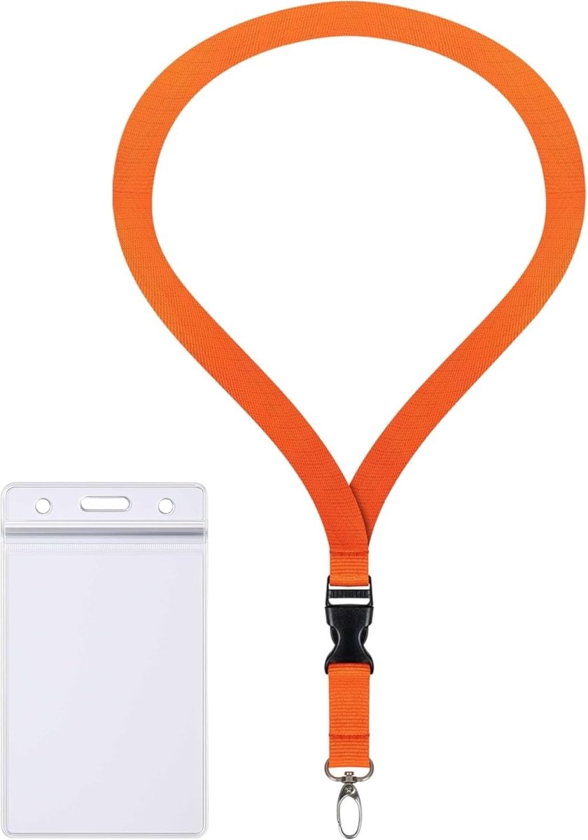 ID-kaarthoes - Kaarthouder Zip - Veilige Opslag - Waterdicht en Flexibel - 1-2 Kaarten - Oranje