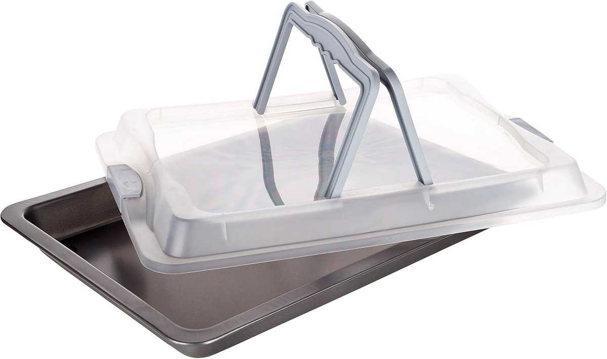 Bakblik - Bakplaat - Bakken - Stevig Materiaal - 29 x 43 x 6 cm - Zilver
