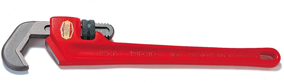 Inbussleutel voor Pijpen - Zeskant Gereedschap - Pijpen Bewerken - Voor 1-2 inch leidingen - 43 cm Lengte - Rood