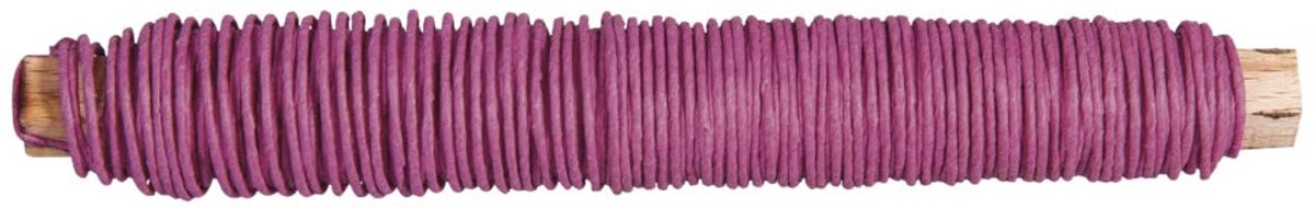 Papierdraad - Knutseldraad - Sieraden Maken - Bedekt met Papier - 0.55mm dik - Fuchsia