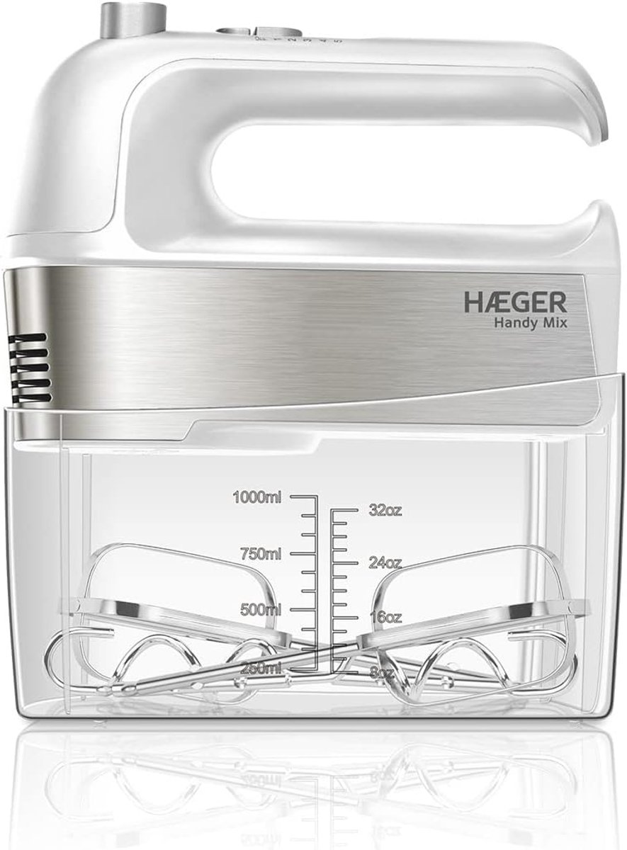 Hand mixer with measuring cup - 300 W - 5 speeds - kitchen appliance
