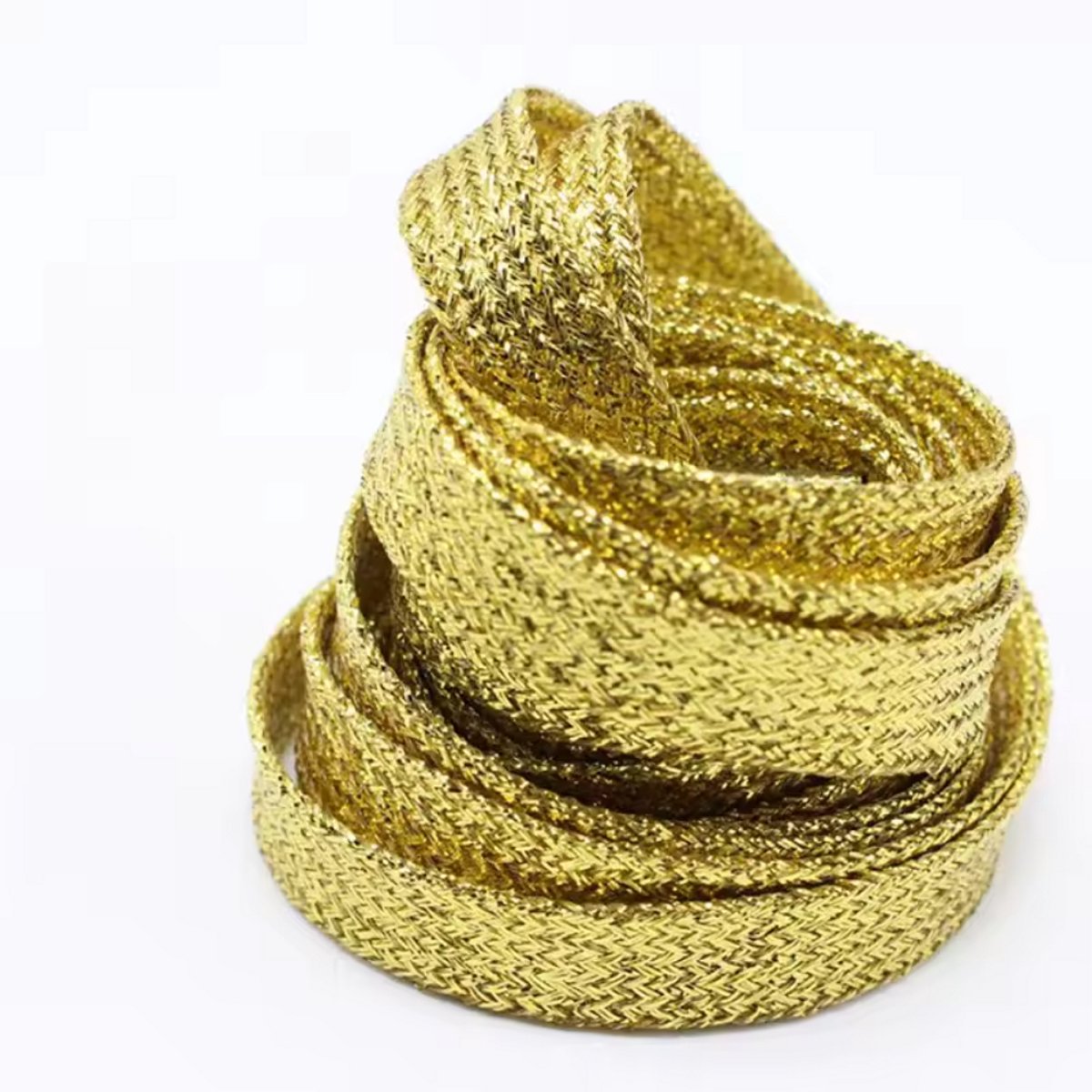 New Age Devi - Goudkleurige Glitter Veters 130CM - Gold - Goud - Veter - Laces - Sneaker - Plat Veter - Flat - 130 CM wordt Goudkleurige Glitter Veters 130CM - Gold - Goud - Vet-ers - Laces - Sneaker - Plat Vet-er - Flat - 130 CM