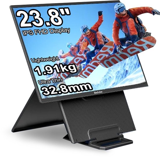 23,8 inch Blackview Table 10 draagbare monitor FHD 100Hz IPS scherm 100% sRGB HDR laag blauw licht