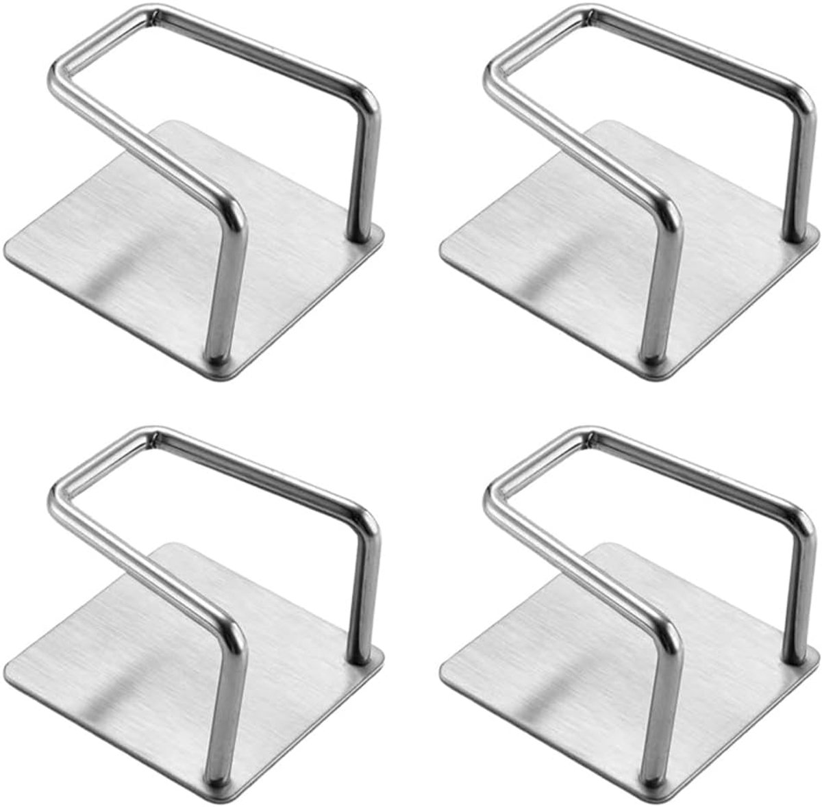 Keuken Sponshouders - Roestvrij Staal - Gereedschap Opbergen - 4 Stuks Set