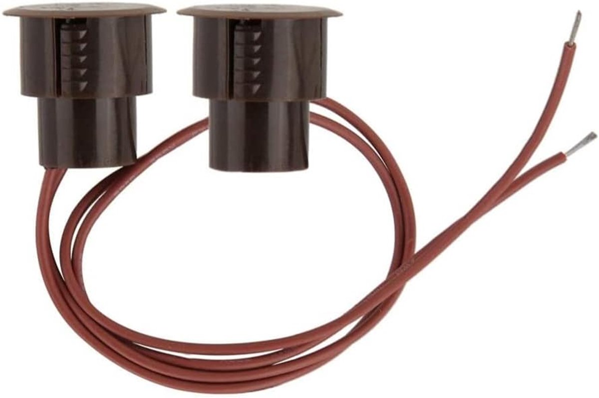 Magneetschakelaar Deur - Veiligheidssensor Alarm - Inbraakpreventie Huis - Normaal Open Gesloten - 40-60mm Openingsafstand - Zwart