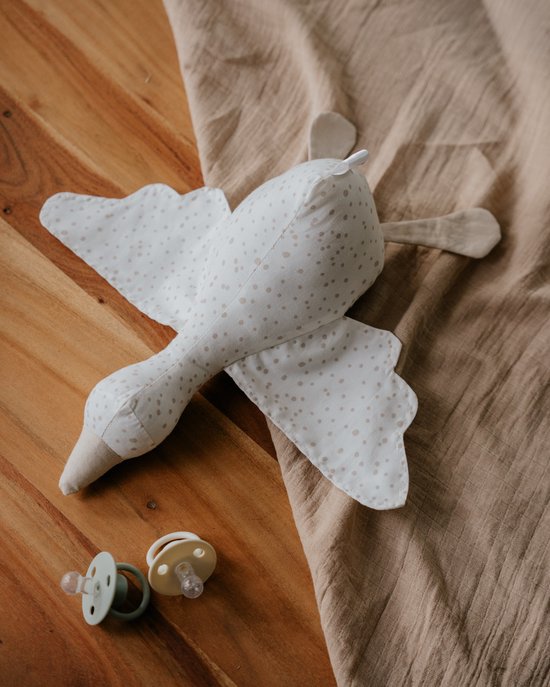 Little Livo Handgemaakte Knuffelgans - 28x36 cm - Confetti patroon - 100% Katoen met Zachte Fleece Vulling van Merkloos — afbeelding 2