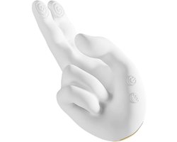 G spot Vinger Vibrator met Licht 10 Standen USB Oplaadbaar Waterdicht Clitoris Stimulator Compact Stil Massage Apparaat