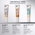Drie flacons CC+ foundation: CC+ Cream SPF 50, CC+ Nude Glow SPF 40, CC+ Natural Matte SPF 40.