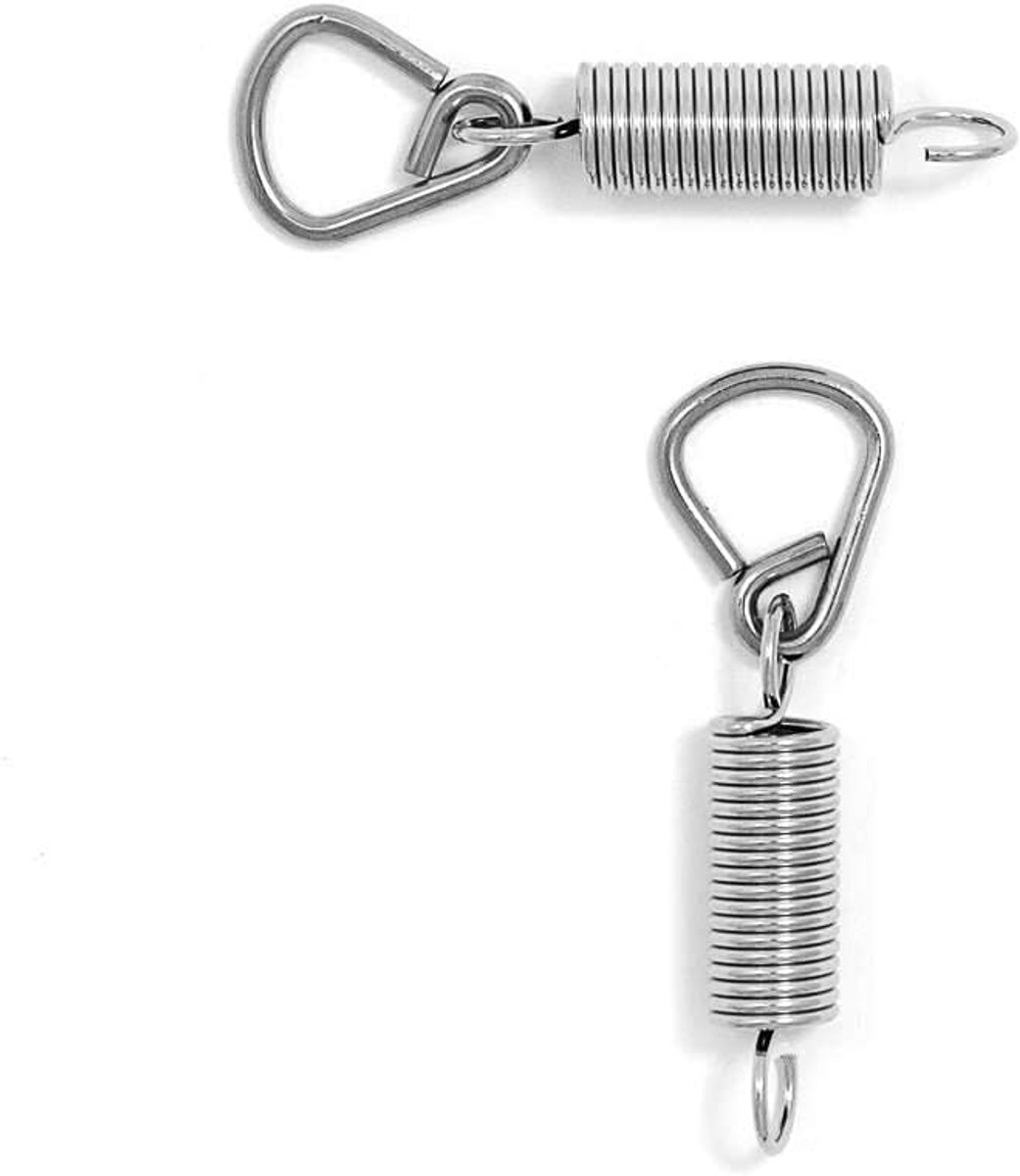 Pedaal veren - Drum onderdelen - Bassdrum aanpassing - Set van 2 - 9.7 x 10.2 cm - Zilver