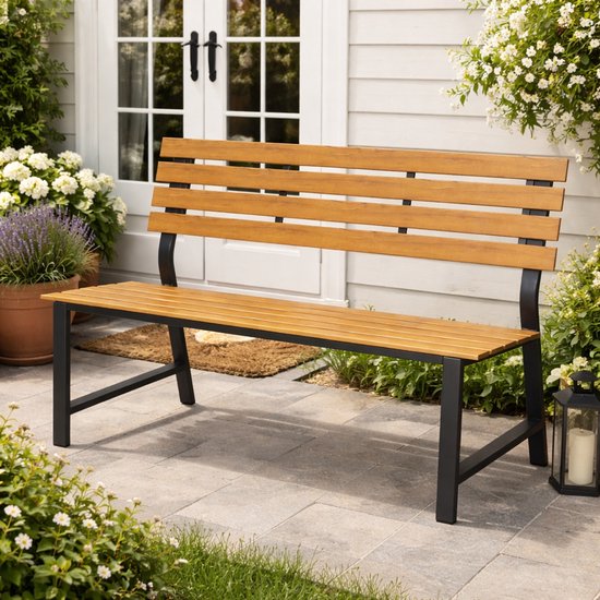 Houten tuinbank – 110 x 30 x 43 cm