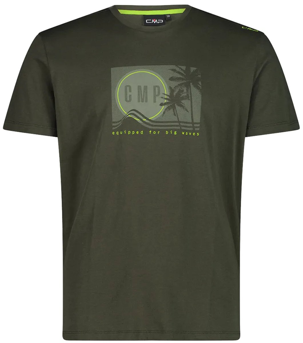 Cmp T-shirt 30t9367 T-shirt Met Korte Mouwen Man Oilgreen Mel