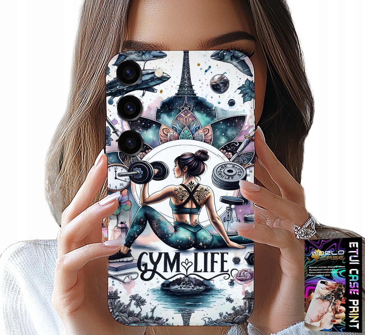 HOESJE VOOR SAMSUNG GALAXY S23 PLUS - GYM LIFE FITNESS FITNESSIARA CROSSFIT