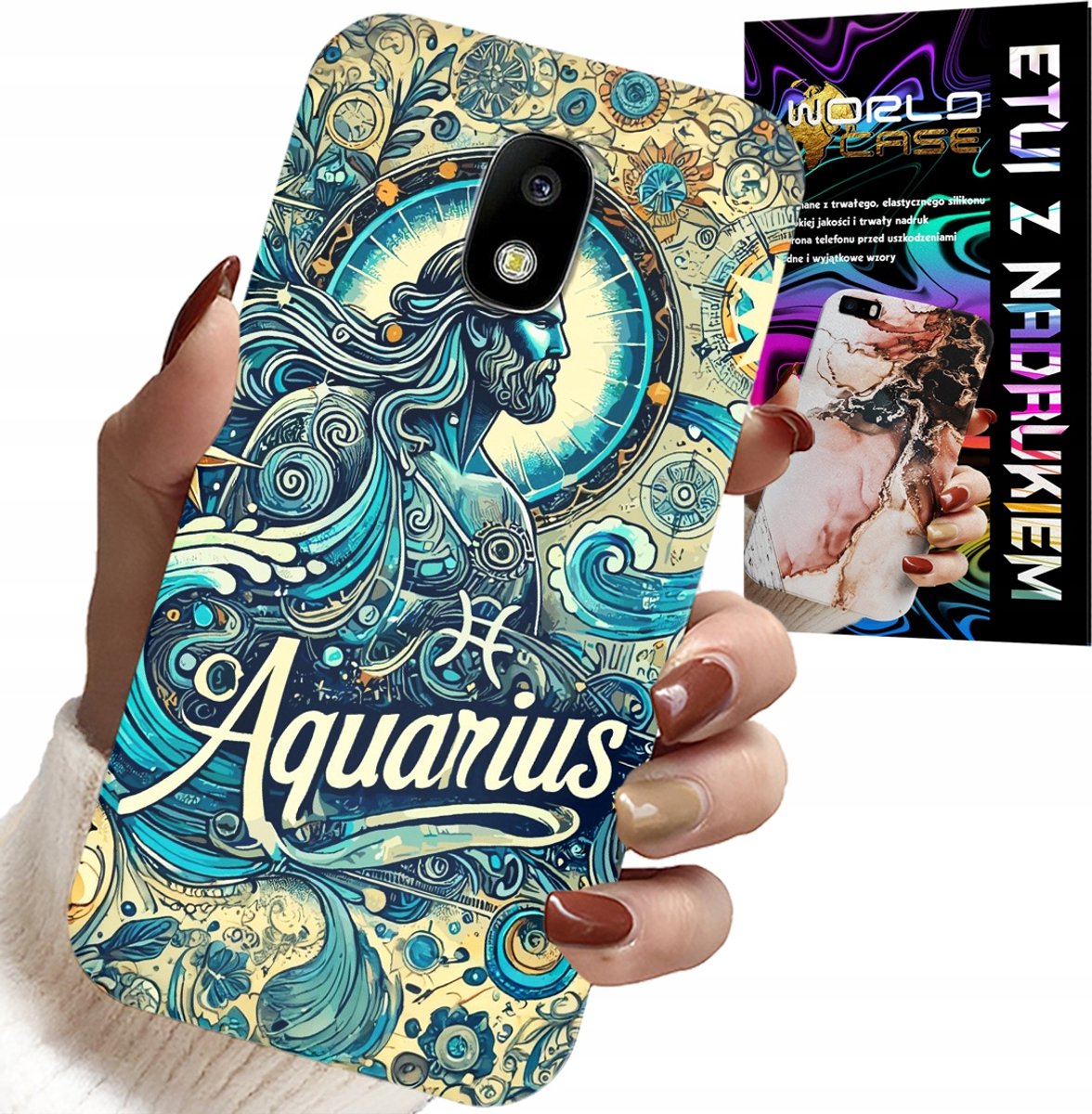 HOESJE VOOR SAMSUNG GALAXY J5 2017 - STERRENBEELD, WATERMAN, ACHTERKANT