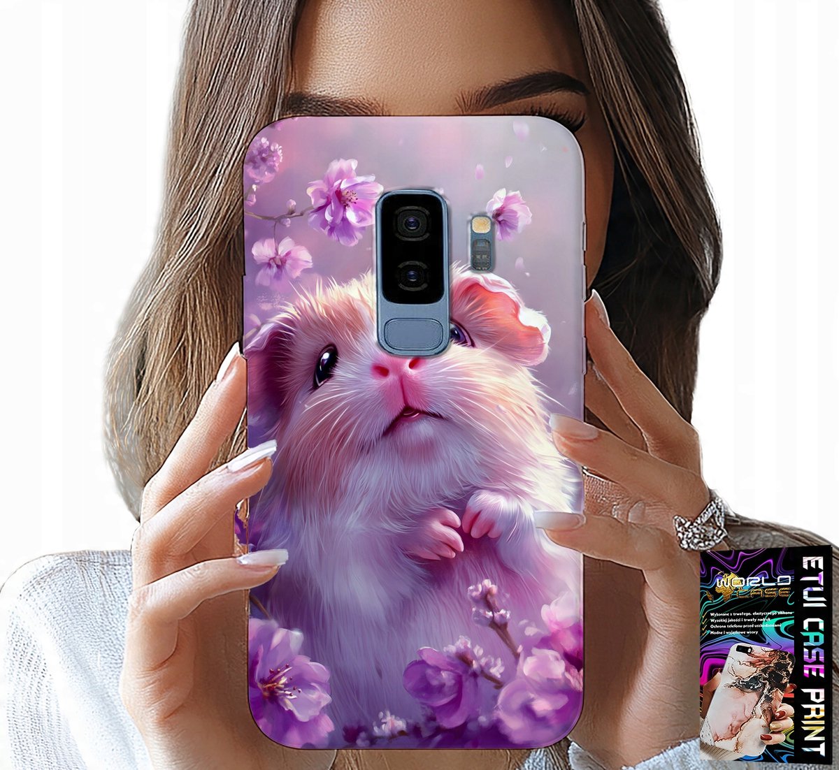 HOESJE VOOR SAMSUNG GALAXY S9 PLUS - LEUKE HAMSTER- EN KNAAGDIERPATROON VOOR KINDEREN