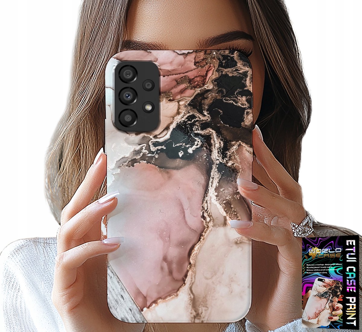 HOESJE VOOR SAMSUNG GALAXY A53 5G - ELEGANT MARMERMODE + GLAS