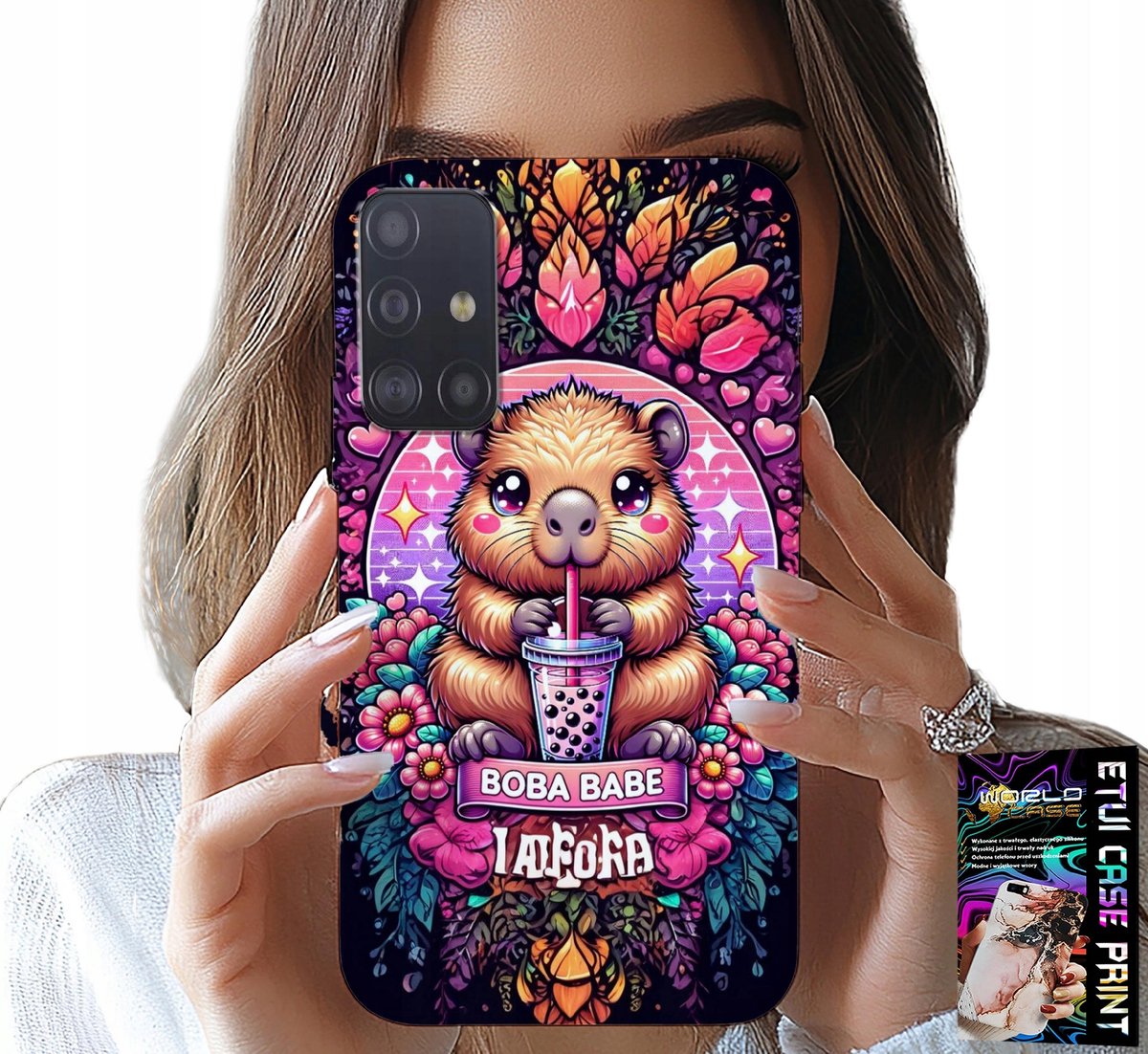 HOESJE VOOR SAMSUNG GALAXY M31S - SCHATTIGE CAPYBARA MET SHEIK, SUPER PATROON