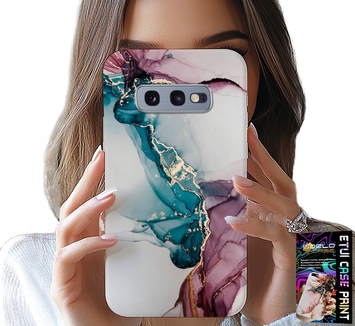 HOESJE VOOR SAMSUNG GALAXY S10E - ELEGANT MARMERMODIEUS VROUWELIJK HOESJE