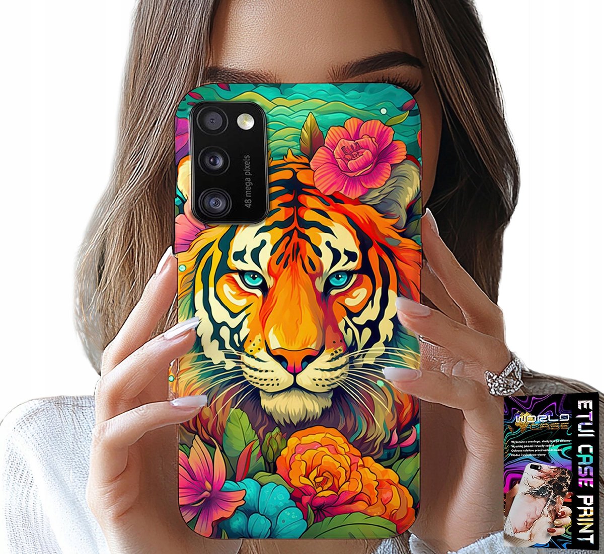 HOESJE VOOR SAMSUNG GALAXY A41 - DIERENPATROON TIJGERHOESJE