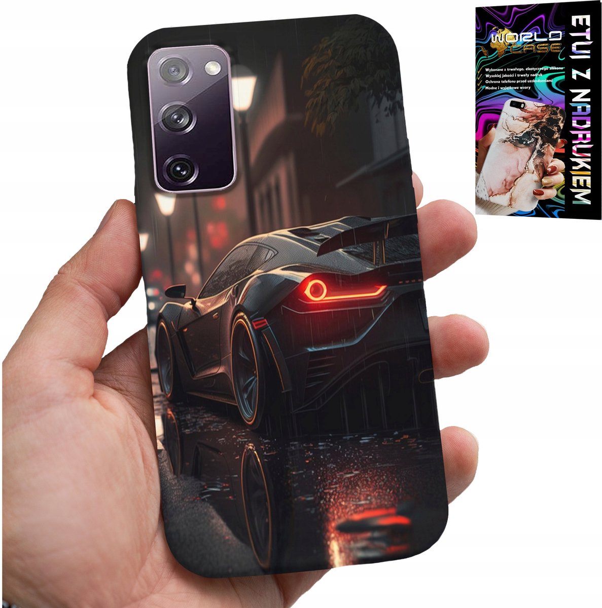 HOESJE VOOR SAMSUNG GALAXY S20 FE - SPORTWAGENS MOTORFIETSEN GLAS