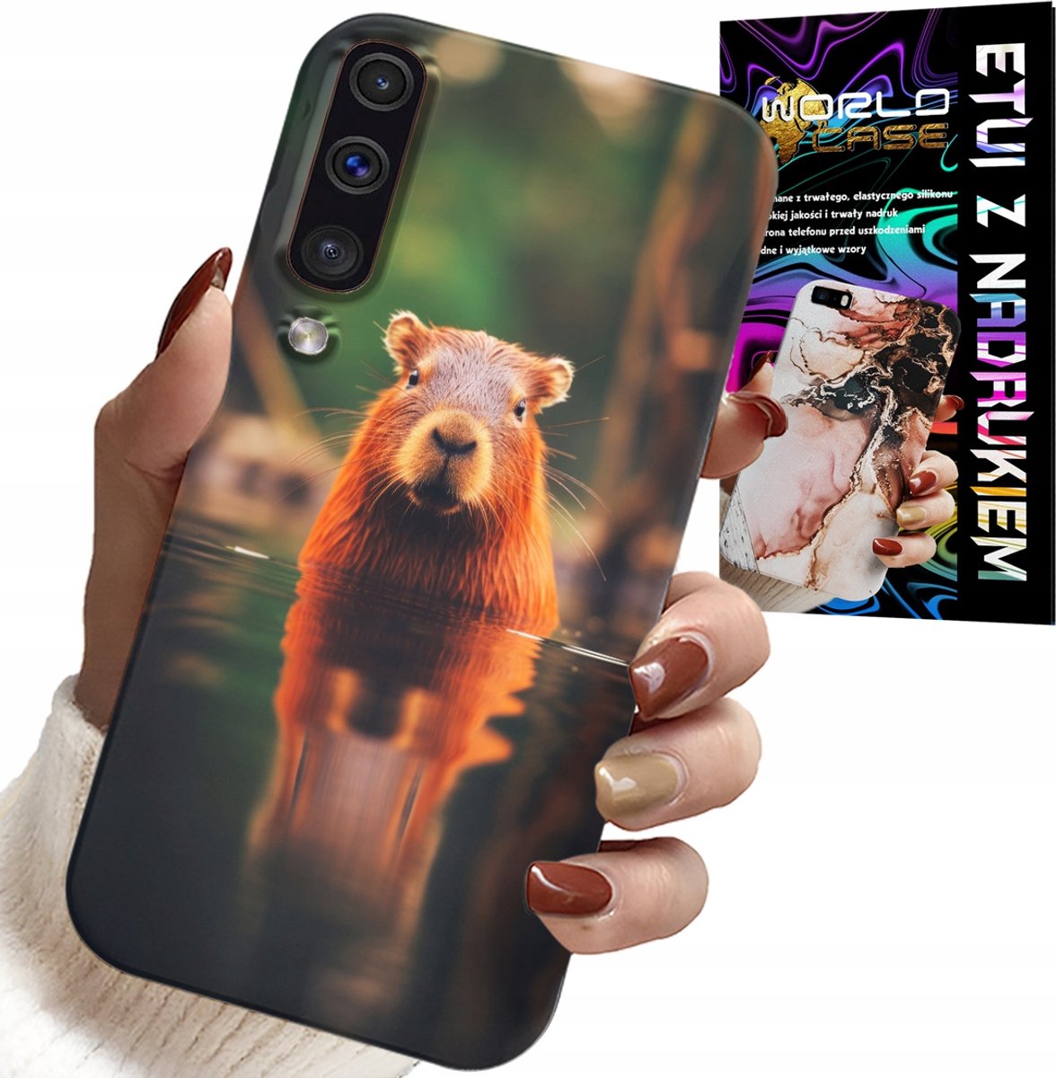 HOESJE VOOR SAMSUNG A50 / A30S - LEUKE CAPIBARA, CAPIBARA, VEEL PATRONEN