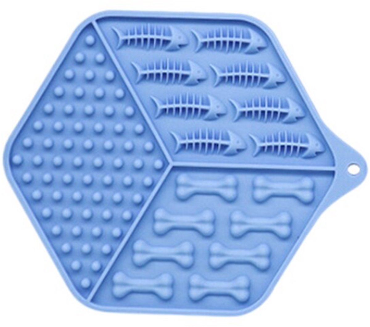 By Ollies - Siliconen Likmat Hond - BPA vrij - Blauw