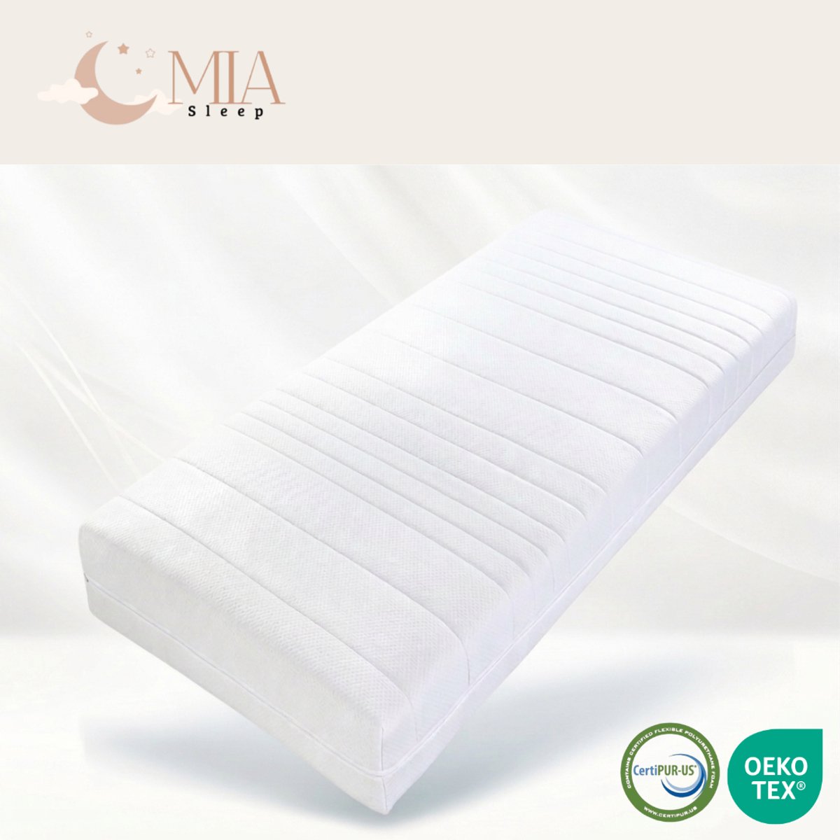 MIA Sleep 140x180 Koudschuim Matras - 20 cm dik - HR45 Schuim - Luxe Tijk - Koudschuim