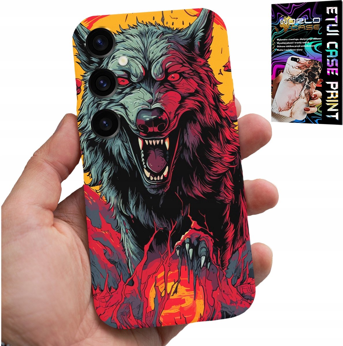 HOESJE VOOR SAMSUNG GALAXY S25 - WOLF WOLVES PACK SUPER PATRONEN HOESJE + GLAS
