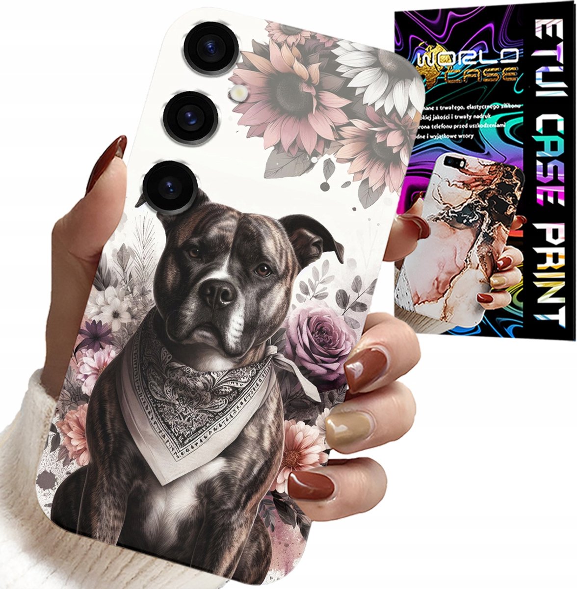 HOESJE VOOR SAMSUNG GALAXY S24 PLUS - ACHTERKANT MET PITBULL-MOTIEF