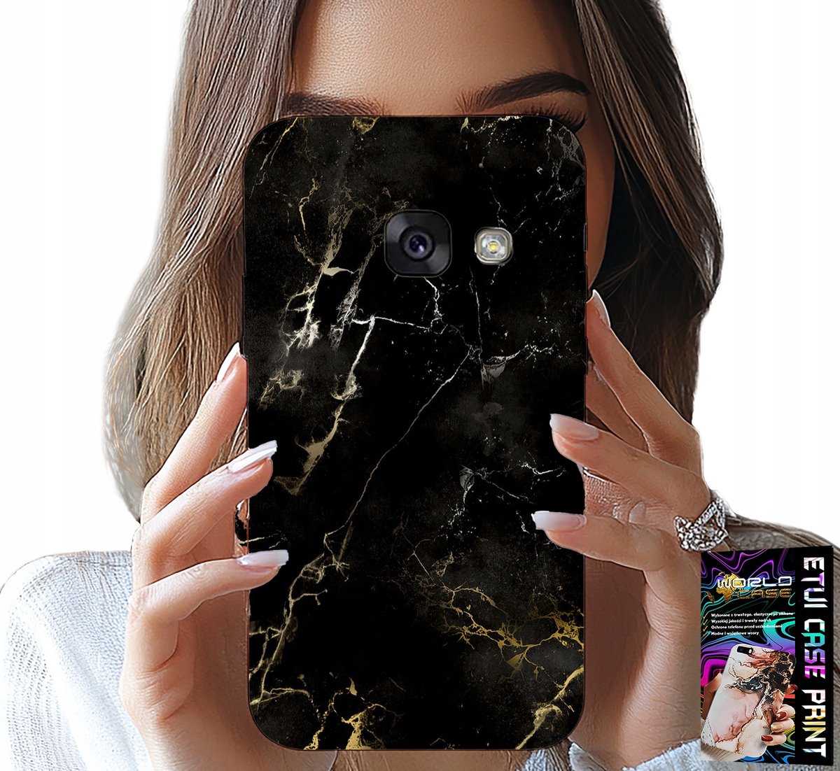 HOESJE VOOR SAMSUNG A5 2017 - ELEGANT STEENPATROON