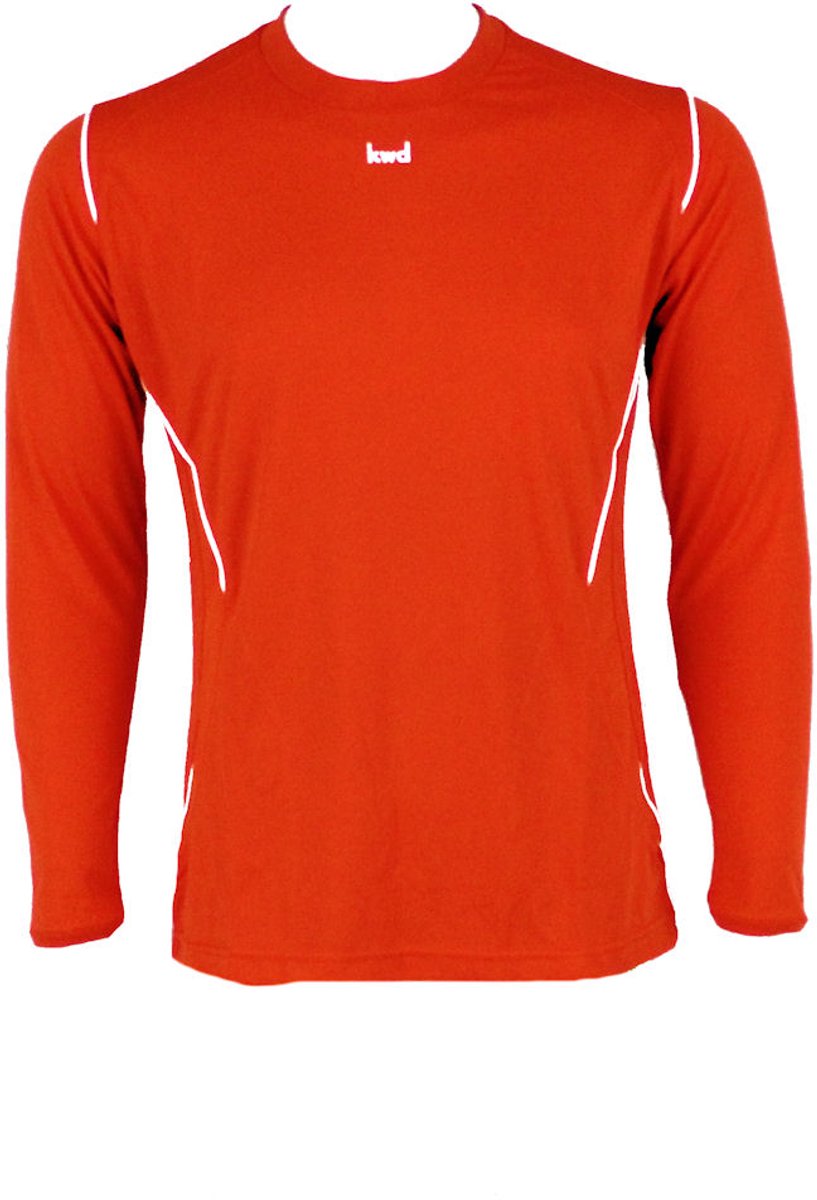 KWD Sportshirt Mundo lm, mt 140/152, oranje/wit