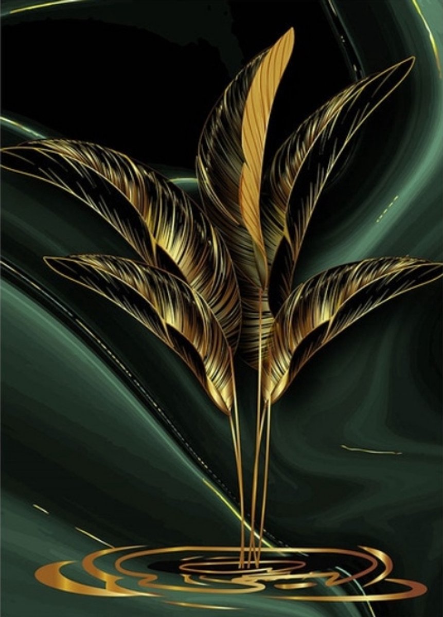 Diamond Painting - Natura - 60x80cm - Gouden Blad